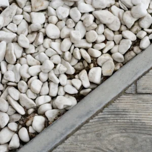 Piedra decorativa tipo Canto Rodado Blanco